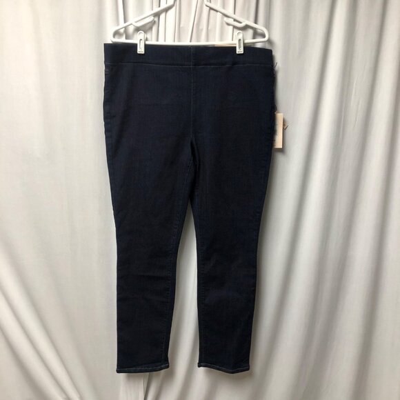 NYDJ Pull On Skinny Ankle Mabel Jeans Womens Size 12 Denim Lift Tuck Stretch NEW - Picture 1 of 7